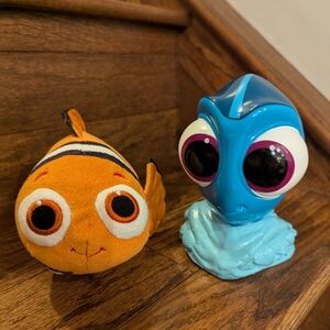 Disney Finding Nemo Sparkle Nemo Clown Fish Plush & Finding Dory Mug